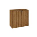Ver imagem 1 de Armário Baixo com 02 Portas 75x80x42cm Wlab80 Lâmina Mel Preto