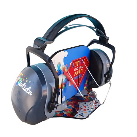 Suporte Infinity 26 Db com Abafador de Ruidos Cinza de 26 Db para Autistas