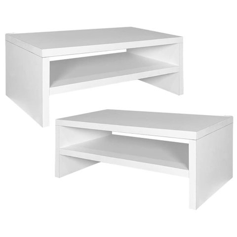 Kit 02 Suportes para Monitor Ayla M05 Branco - Inoviza