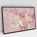 Ver imagem 1 de Quadro Decorativo em Canvas Abstrato Mármore Suave TaColado Moldura Flutuante 4,5cm Madeira 90 x 60c