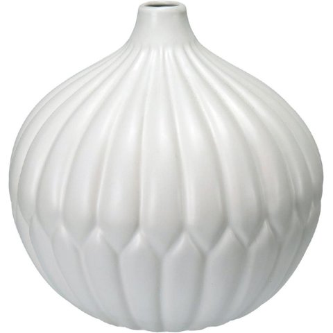 Vaso Decorativo Enfeite Casa Home&Co Cerâmica 20x20x20cm Branco