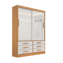 Ver imagem 1 de Guarda Roupa Meridian 2 Portas 6 Gavetas Cinamomo Off White