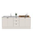 Ver imagem 6 de Cozinha com Rodapé com 2 Peças Yescasa