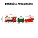 Ver imagem 7 de Trem Natalino Papai Noel Treno Decoraçao Enfeite Casa Sala Trilho Vitrine Loja Festa Celebraçao Fim 