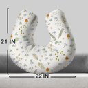 Ver imagem 3 de Almofada de Amamentação Travesseiro Bosque Encantado Menina Flores Am339