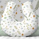 Ver imagem 1 de Almofada de Amamentação Travesseiro Bosque Encantado Menina Flores Am339