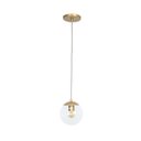 Ver imagem 1 de Pendente Jabuticaba Dourado 1 Bola/globo Vidro Transparente.:dourado