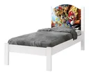 Ver imagem 3 de Cama Solteiro Adesivada Super Mario 100% Mdf - Extrado Madeira + Colchão Solteiro 188x88
