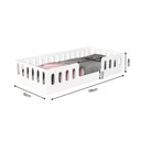 Ver imagem 4 de Cama Infantil Montessoriana Helo Solteiro com Colchão - Branca