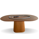 Ver imagem 2 de Mesa de Jantar Cone Oblongo Retangular Arredondada 140x90cm Cinamomo