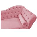Ver imagem 3 de Diva Recamier Diana 185cm Lado Esquerdo Suede Rosa Bebê