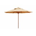 Ver imagem 3 de Kit 4 Cadeiras e Mesa com Tampo Ripado em Alumínio e Ombrelone para Piscina, Jardim, Edícula, Á - Az