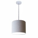 Ver imagem 1 de Lustre Luminária Pendente Vivare Free Lux Pe-4105br Cúpula em Tecido 20x22cm