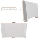 Ver imagem 4 de Cabeceira Corea Queen Curva Orgânico Bouclé Off White - Sallar Home