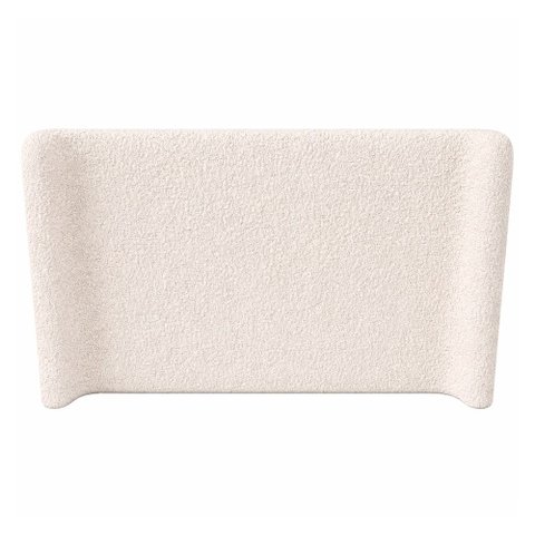 Cabeceira Corea Queen Curva Orgânico Bouclé Off White - Sallar Home