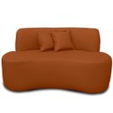 Ver imagem 5 de Sofá Curvo Decorativo Feijão Forma Orgânica Courino Macio Maranata