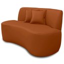 Ver imagem 4 de Sofá Curvo Decorativo Feijão Forma Orgânica Courino Macio Maranata
