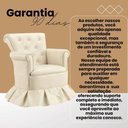 Ver imagem 5 de Cadeira Poltrona Balanço Amentação Confortável Quarto Descanso Sala Leitura Corino Bege