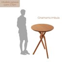 Ver imagem 4 de Mesa Bistrô Tampo Redondo 60cm x 100cm Hope Marrom/Cinamomo/Imbuia
