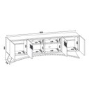 Ver imagem 4 de Rack Dj Aurora Off White/marroquim Dj Móveis