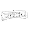 Rack Dj Aurora Off White/marroquim Dj Móveis - 4