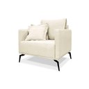 Ver imagem 7 de Kit 2 Poltronas Decorativa Livorno Linho com Pés em Aço Ssx Multicoisas Natural