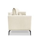 Ver imagem 3 de Kit 2 Poltronas Decorativa Livorno Linho com Pés em Aço Ssx Multicoisas Natural