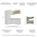 Ver imagem 5 de Armário De Cozinha Completa De Canto Com Rodapé Branco