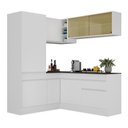 Ver imagem 6 de Armário De Cozinha Completa De Canto Com Rodapé Branco