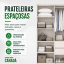 Ver imagem 6 de Guarda-Roupa Casal Canadá 6 Portas 100% MDF - Linhamobília Branco
