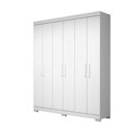 Ver mais imagens de Guarda-Roupa Casal Canadá 6 Portas 100% MDF - Linhamobília Branco