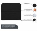 Ver imagem 3 de Cabeceira Dunna Organica Casal King - Suede:Suede Preto