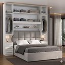 Ver imagem 5 de Guarda Roupa Casal 1220SK 5 Portas 6 Gavetas MDF-MDP Carvalho Móveis Ilan 271.4cm