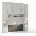 Ver imagem 2 de Guarda Roupa Casal 1220SK 5 Portas 6 Gavetas MDF-MDP Carvalho Móveis Ilan 271.4cm