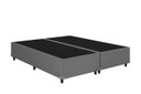 Ver imagem 2 de Cama Box Base Casal Bipartido Cinza Colchão Fit D33 Espuma 138x188 - Ortobom