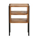 Ver imagem 3 de Mesa de Cabeceira Natural & Colors 3 Prateleiras Pé Vertical