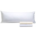 Ver imagem 2 de Kit 2 Fronhas De Travesseiro De Corpo Percal 180 Fios 130x40cm - BF Colchões