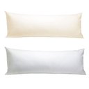 Ver imagem 1 de Kit 2 Fronhas De Travesseiro De Corpo Percal 180 Fios 130x40cm - BF Colchões