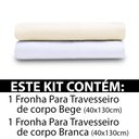 Ver imagem 3 de Kit 2 Fronhas De Travesseiro De Corpo Percal 180 Fios 130x40cm - BF Colchões