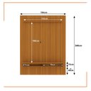 Ver imagem 2 de Painel Ripado para Tv até 75 Polegadas Intense com Nicho 184cm