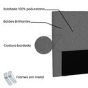 Ver imagem 3 de Cabeceira Tania Para Cama Box Solteiro 90 cm Suede - D’Rossi - Cinza