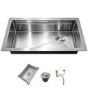 Ver imagem 1 de Cuba Pia Cozinha Gourmet Completa Premium 78x43 Aço Inox 304 Escovado Brinovar