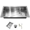 Cuba Pia Cozinha Gourmet Completa Premium 78x43 Aço Inox 304 Escovado Brinovar - 1