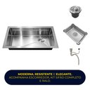 Ver imagem 6 de Cuba Pia Cozinha Gourmet Completa Premium 78x43 Aço Inox 304 Escovado Brinovar