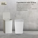 Ver imagem 2 de Lixeira Eletronica C/ Sensor De Toque 15 Lts, Recarregável