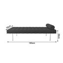Ver imagem 2 de Couch Barcelona Couro Natural Legitmo Preto