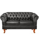 Ver imagem 2 de Namoradeira Chesterfield Duque 2 Lugares Via Encanto Courano Preto
