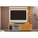 Ver imagem 2 de Home Rack Painel p/ TV 65 pol Horus 224cm Cedro/Bali DJ Móveis