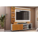 Ver imagem 1 de Home Rack Painel p/ TV 65 pol Horus 224cm Cedro/Bali DJ Móveis