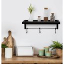 Ver imagem 1 de Prateleira de Cozinha / Banheiro com Tela Expandida Metal e Suporte Toalhas Inferior Resistente À Ág